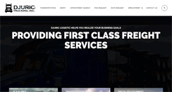 Desktop Screenshot of djurictrucking.com