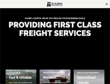 Tablet Screenshot of djurictrucking.com
